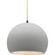 Radiance LED 10 inch Bisque and Matte Black Pendant Ceiling Light