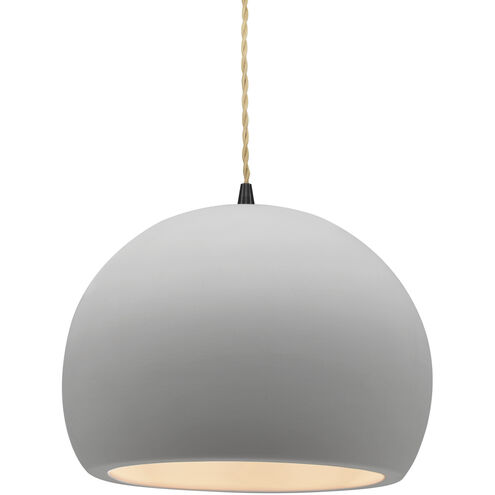 Radiance LED 10 inch Bisque and Matte Black Pendant Ceiling Light