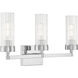 Lida 3 Light 21 inch Chrome Vanity Light Wall Light