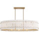 Bardon 12 Light 48 inch Celeste Brass Island Chandelier Ceiling Light