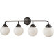 Beckett 4 Light 33 inch Oil Rubbed Bronze Vanity Light Wall Light