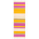 Miguel 96 X 30 inch Orange and Purple Runner, Wool and Cotton