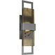 Sasha LED Argento Grey Outdoor Sconce in Frosted Granite