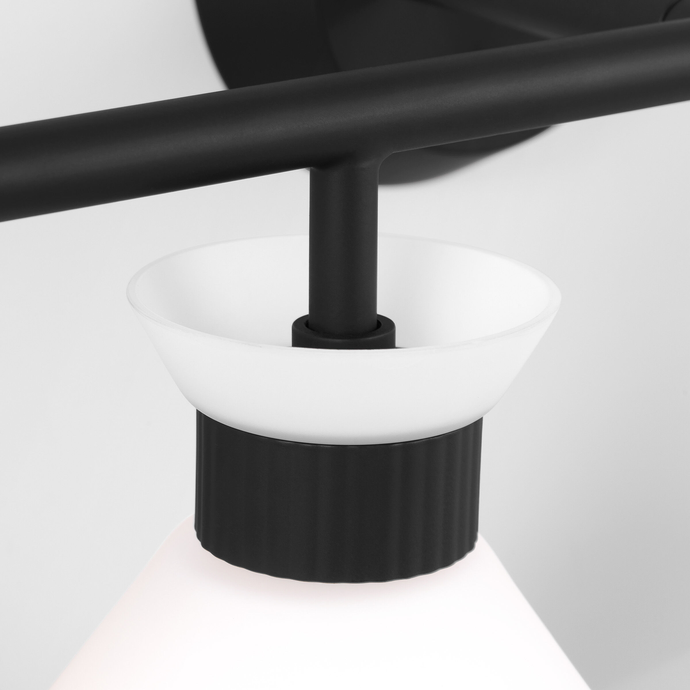 Drew & Jonathan Belcarra 4 Light 36.75 inch Midnight Black Wall Bath Fixture Wall Light