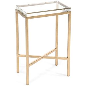 Glass Block Side Table