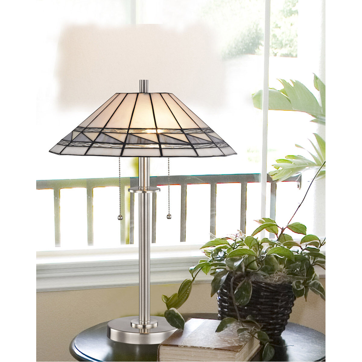 Evelyn 23 inch 75.00 watt Brushed Nickel Table Lamp Portable Light