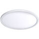 Round LED 15 inch White Flush Mount Ceiling Light in 3500K