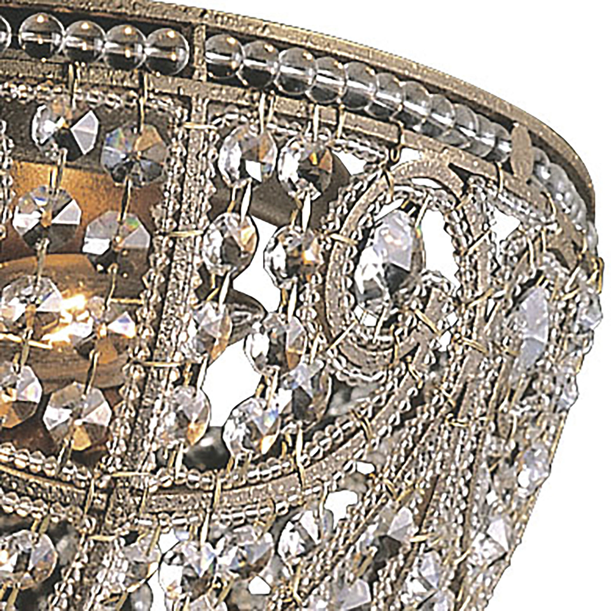 Elizabethan 6 Light 17 inch Dark Bronze Flush Mount Ceiling Light