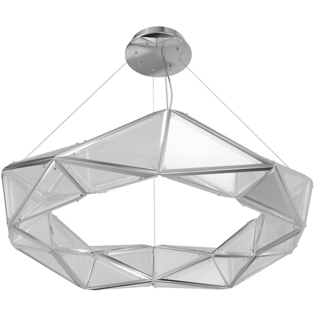 Seoul LED 47 inch Chrome Pendant Ceiling Light