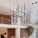 Labyrinth LED 88.75 inch Satin Black Chandelier Ceiling Light