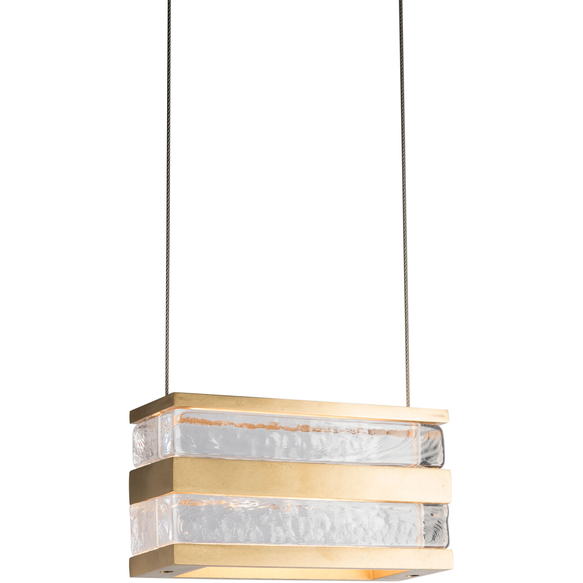 Art + Alchemy Stacks LED 2 inch Modern Brass Pendant Ceiling Light