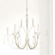 Gwyneth 10 Light 43 inch Winter Gold Chandelier Ceiling Light