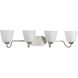 Arden 4 Light 34 inch Brushed Nickel Bath Vanity Wall Light