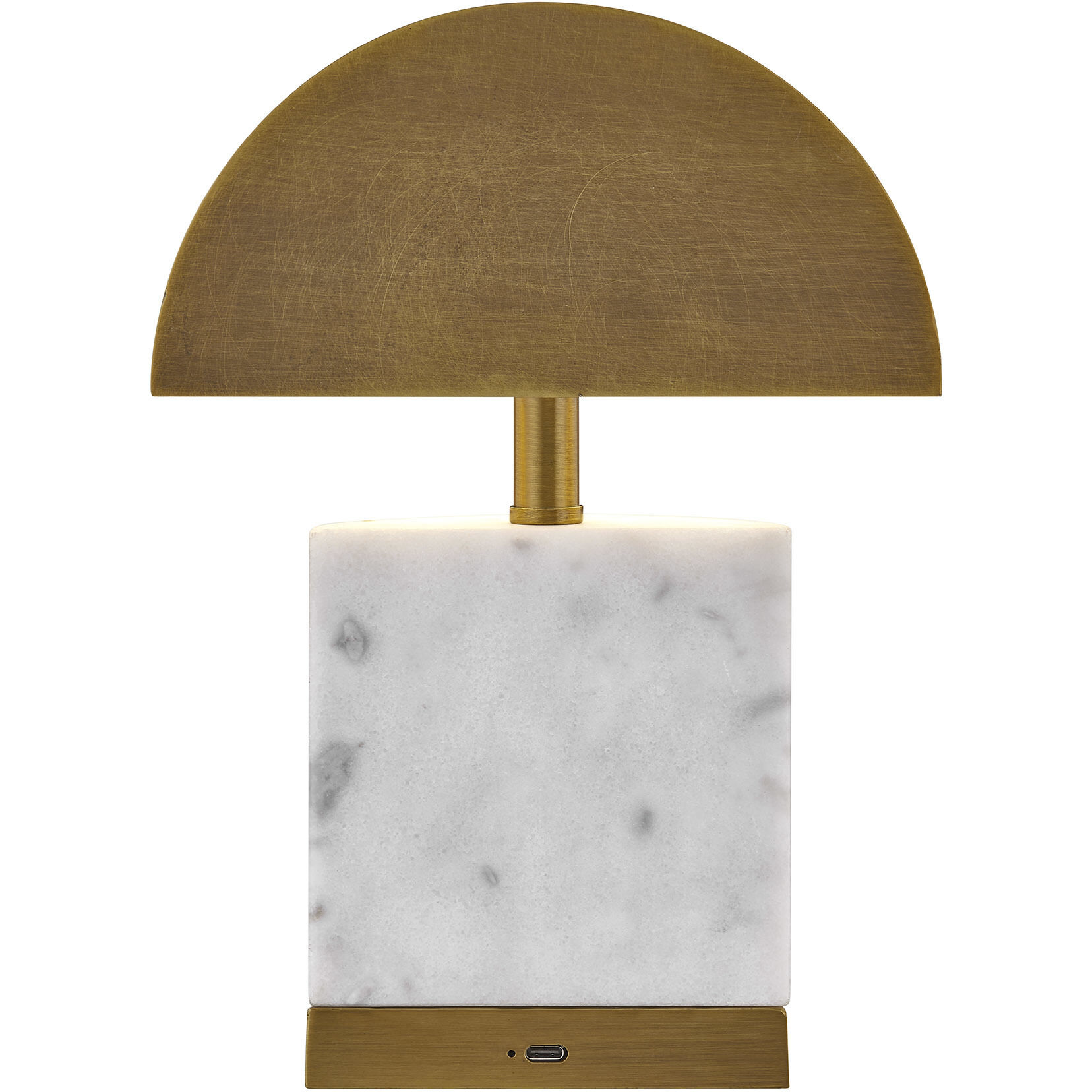 Cora 9.88 inch 2.30 watt Brass Portable Rechargeable Table Lamp Portable Light, Coco & Dash