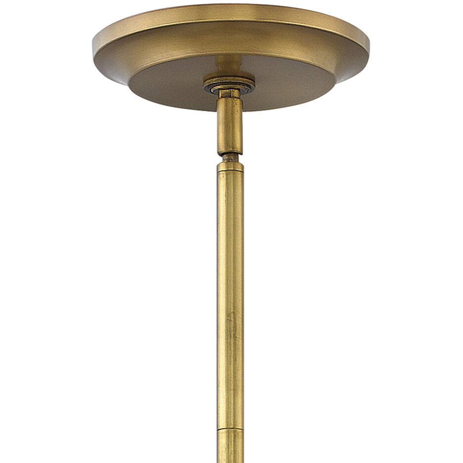 Gigi LED 21 inch Heritage Brass Foyer Light Ceiling Light, Semi-Flush Mount