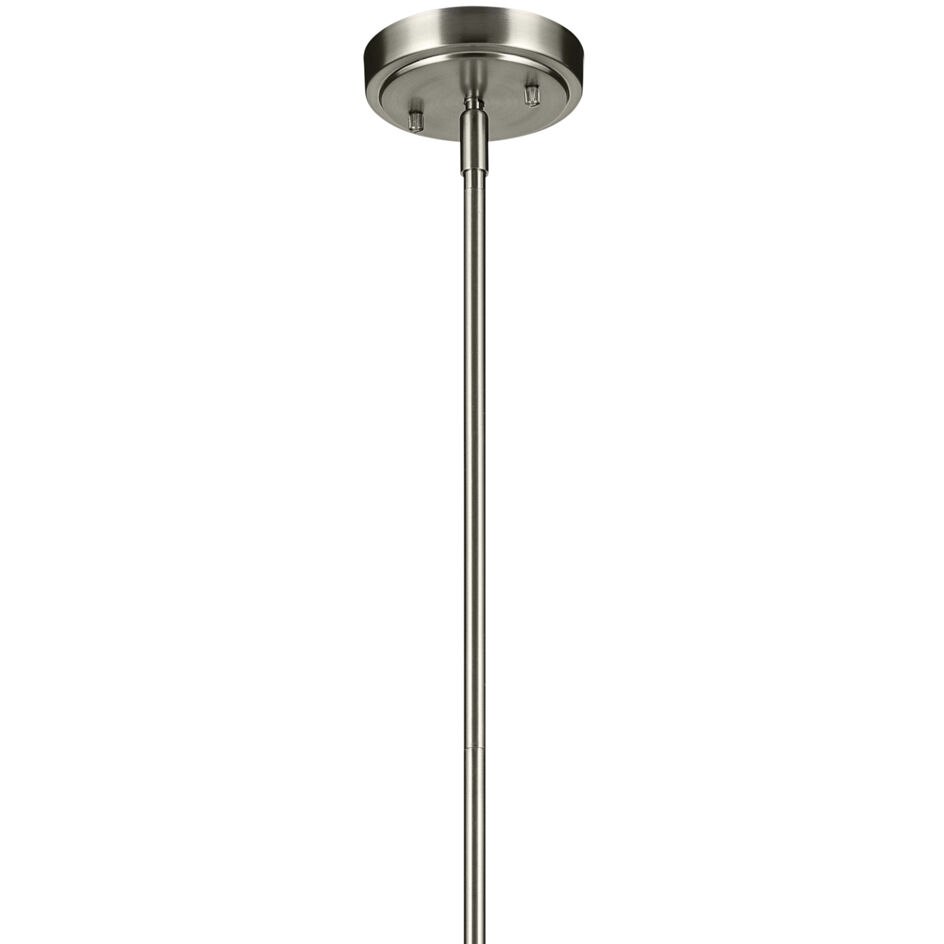 Everly 1 Light Brushed Nickel Pendant Ceiling Light