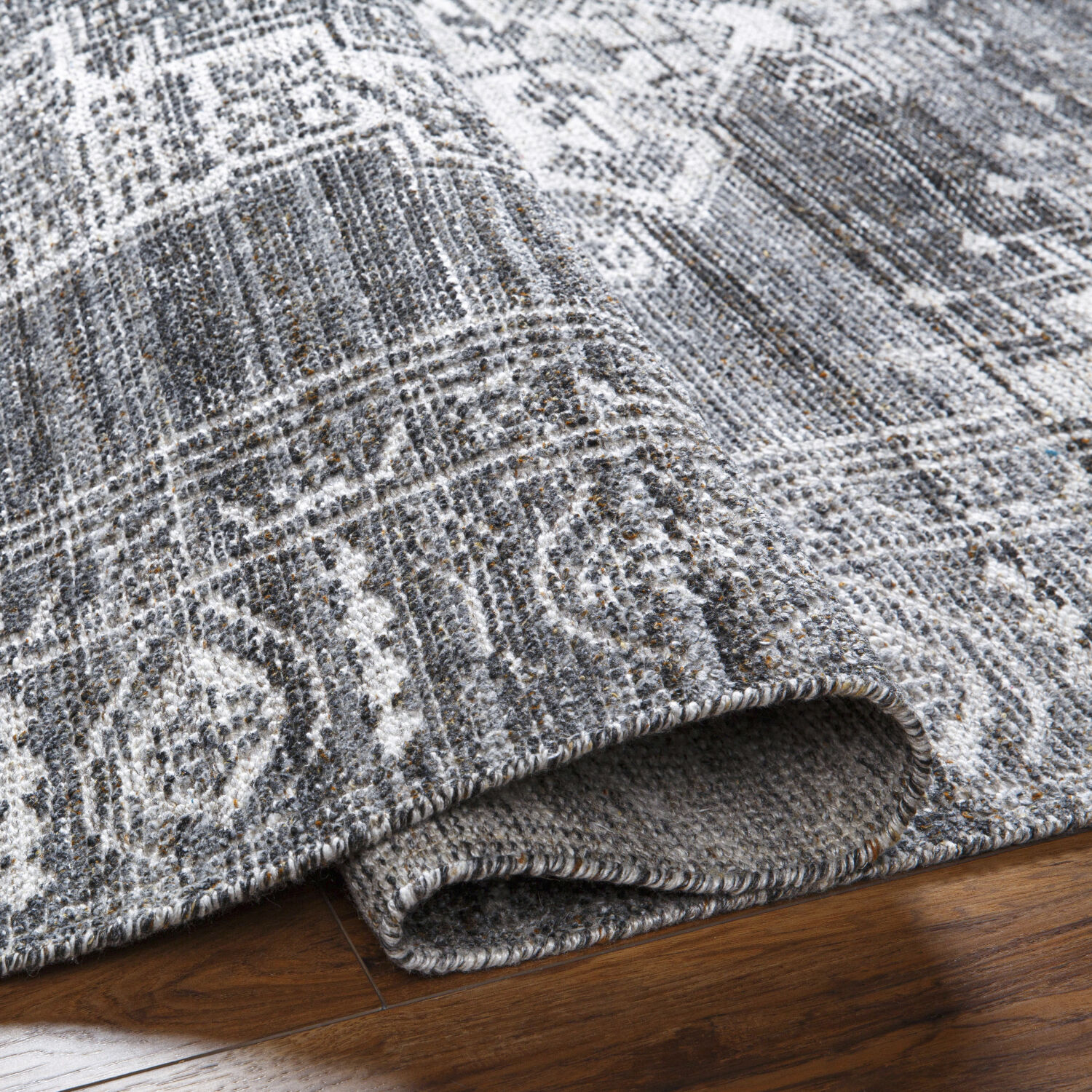 Zahra 132 X 96 inch Gray Rug, Rectangle