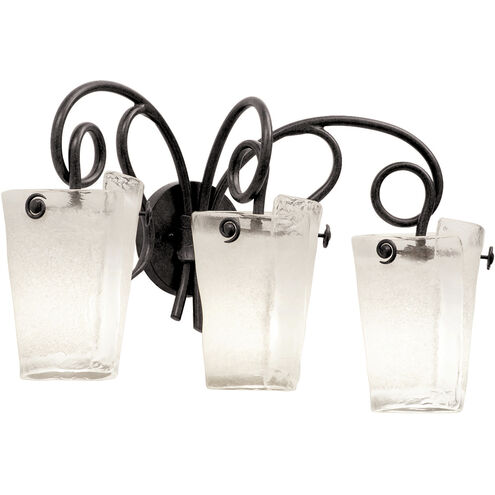 Tribecca 3 Light 24 inch Tortoise Shell Bath Light Wall Light in ANTQ