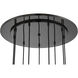 Neveh 9 Light 24 inch Gun Metal Pan Pendant Ceiling Light