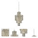 Kasturi 13 Light 18 inch Silver Flush Mount Ceiling Light