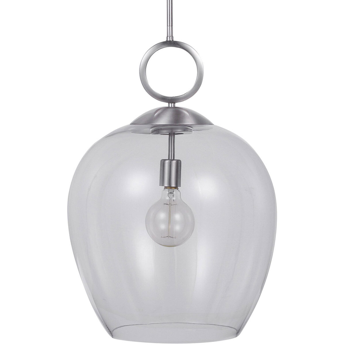 Calix 1 Light 16 inch Brushed Nickel Pendant Ceiling Light