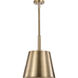 Alexis 1 Light 15 inch Burnished Brass and Gold Pendant Ceiling Light