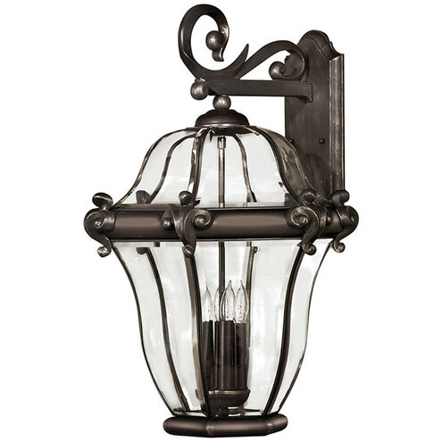 Estate Series San Clemente Outdoor Wall Mount Lantern in Copper Bronze, Large