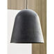 Sean Lavin Fett 1 Light 17.7 inch Weathered Zinc Pendant Ceiling Light in Incandescent