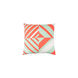 Lina 20 X 20 inch Mint and Bright Orange Throw Pillow