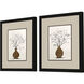 Branches in Urn Black and Neutral and Beige and Multi Framed Art