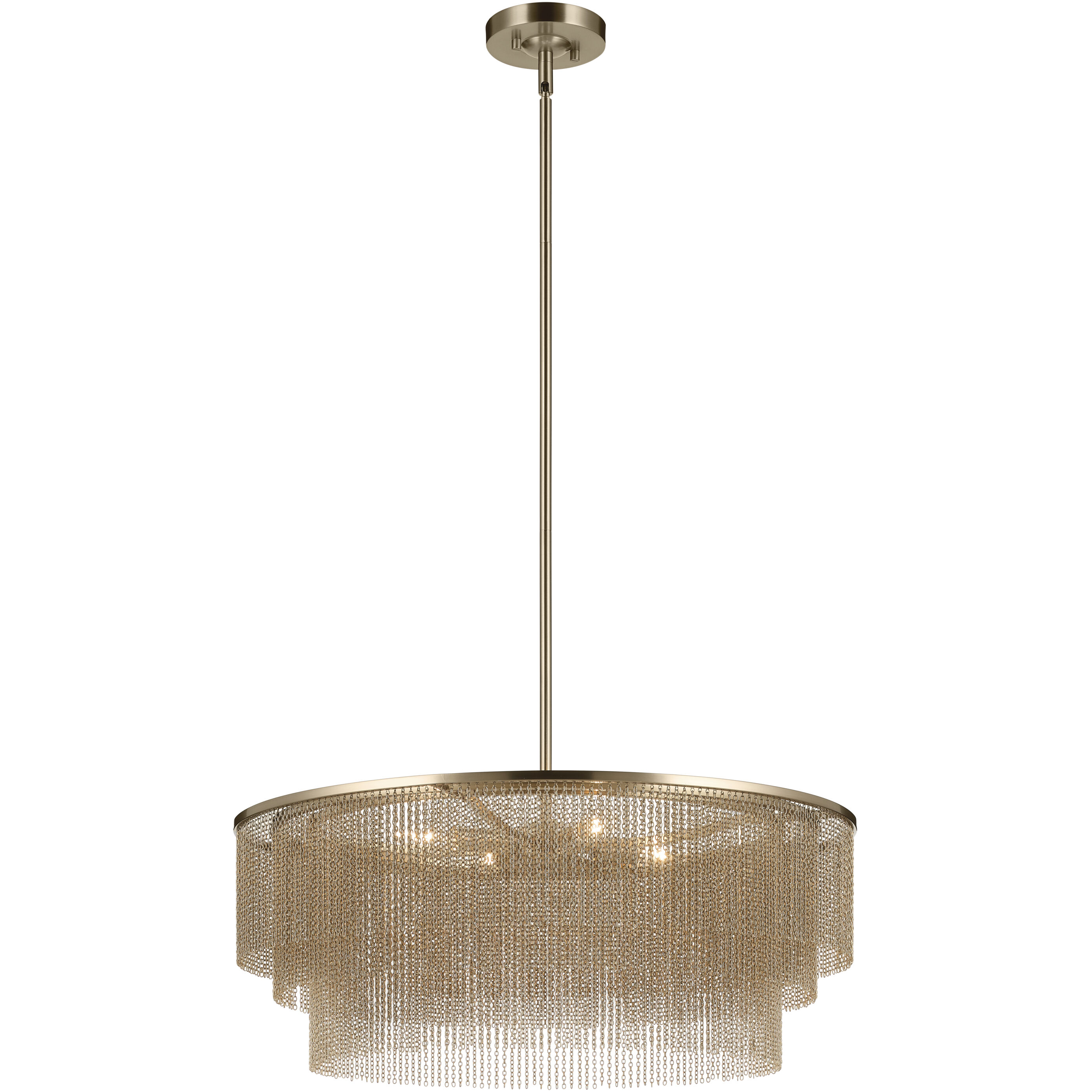 Khaite 4 Light Champagne Bronze Chandelier Ceiling Light