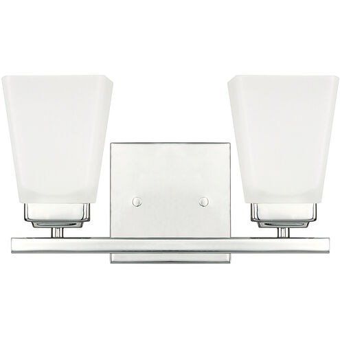 Baxley 2 Light 13 inch Polished Nickel Vanity Light Wall Light