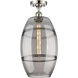 Ballston Vaz 1 Light 10 inch Polished Nickel Semi-Flush Mount Ceiling Light