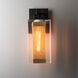 Polaris 1 Light 13.9 inch Coastal Black and Coastal Gold Outdoor Sconce in Coastal Black/Coastal Gold, Medium