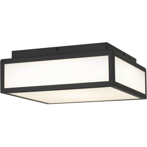 Panel Square LED 10 inch Sand Black Flush Mount Ceiling Light