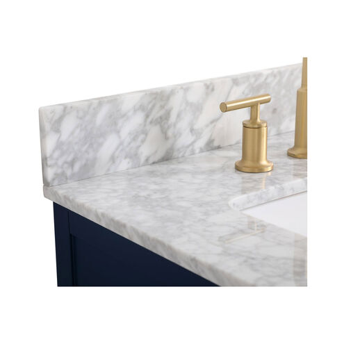 Franklin 36 X 22 X 35 inch Blue Bathroom Vanity Cabinet