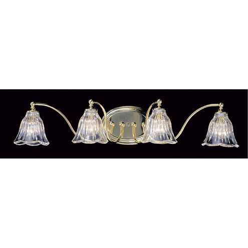 Geneva 4 Light 29 inch Polished Nickel Sconce Wall Light