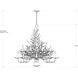 Seaward 12 Light 39 inch Coral White Chandelier Ceiling Light, Large