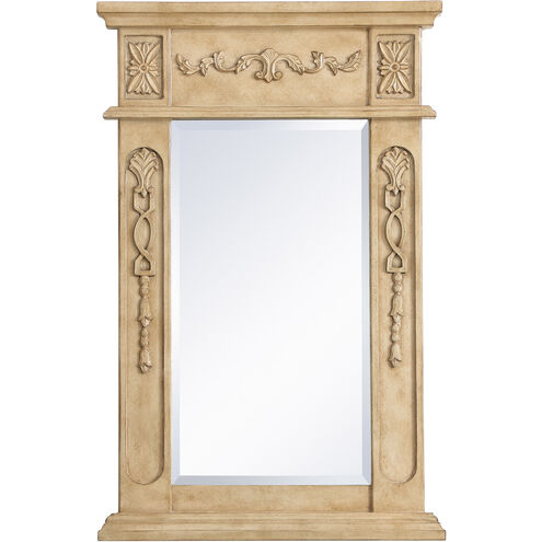 Lenora 28 X 18 inch Antique Beige Wall Mirror in Antique Bronze