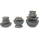 Marbleized Marbleized Gray Stacking Box, Set of 3