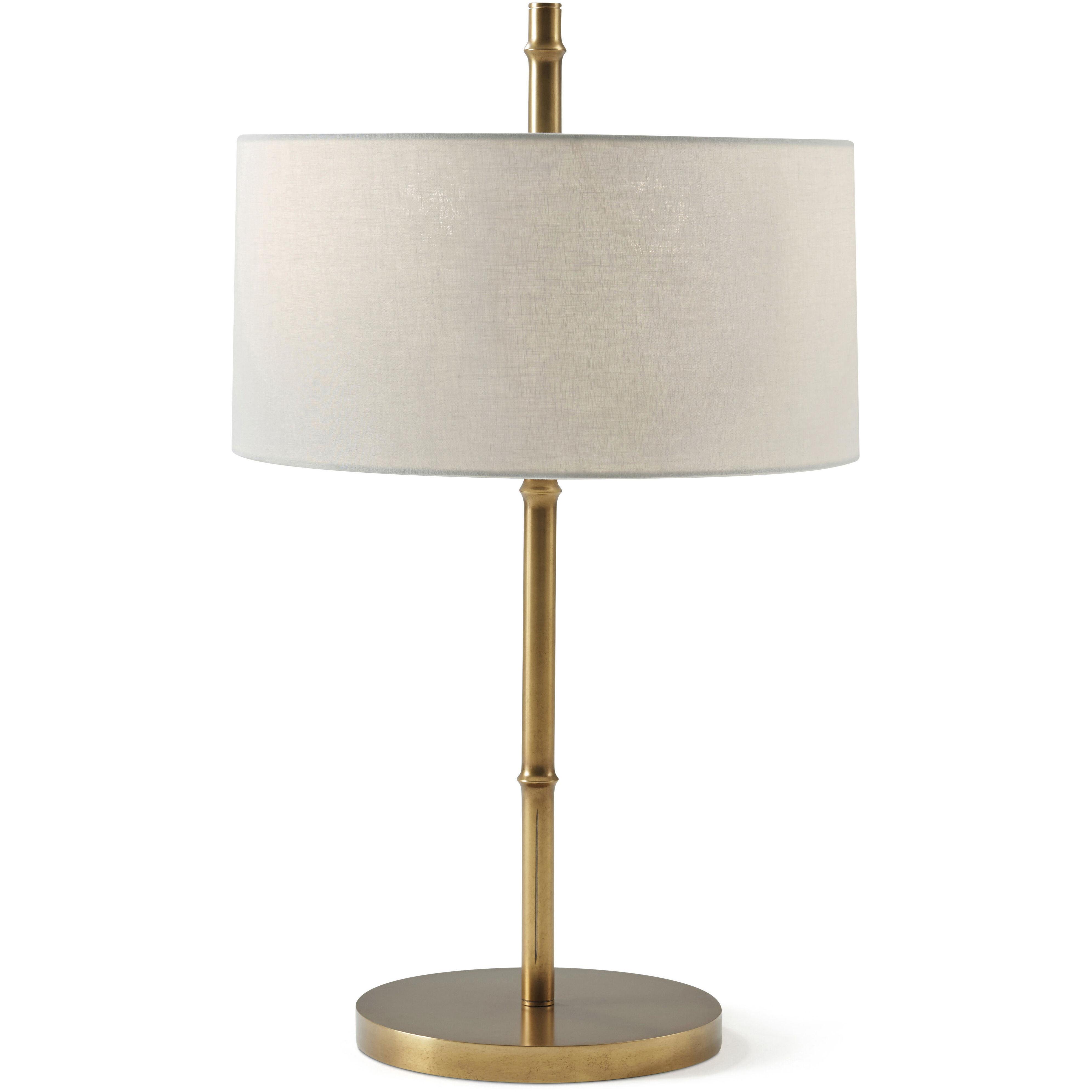 Kesden 31.5 inch Satin Brass Table Lamp Portable Light, TA Illuminations