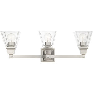Mission 3 Light 25.25 inch Bathroom Vanity Light