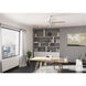 Techne 52 inch Matte White with Light Oak/Fresh White Blades Ceiling Fan