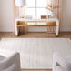 Riya 114 X 79 inch White/Ivory Rug in 6 x 9