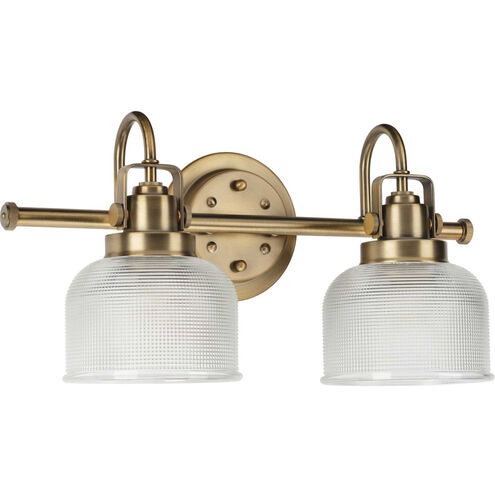 Artrude St 2 Light 17 inch Vintage Brass Bath Vanity Wall Light