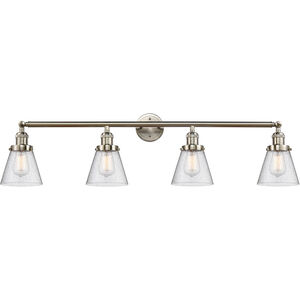 Franklin Restoration Small Cone 4 Light 42.25 inch Bathroom Vanity Light