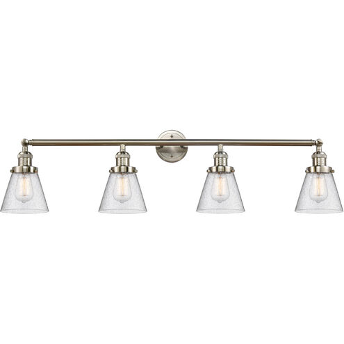 Franklin Restoration Small Cone 4 Light 42.25 inch Bathroom Vanity Light