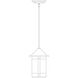 Berkeley 1 Light 7 inch Mission Brown Pendant Ceiling Light in Off White