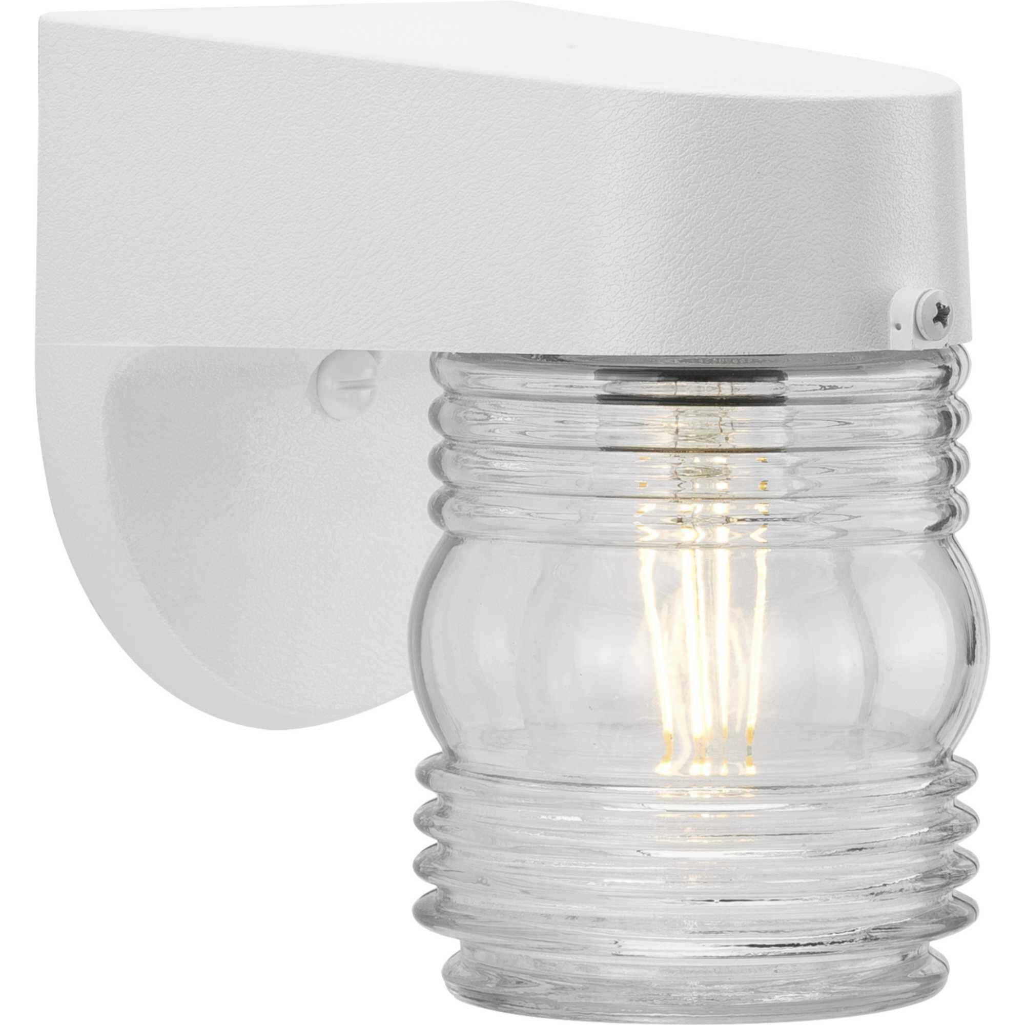 Polycarbonate Outdoor Outdoor Wall Lantern in White