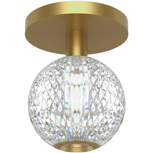 Marni LED 4.38 inch Natural Brass Flush Mount Ceiling Light